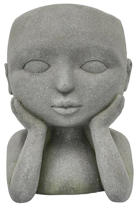 Open Eyed Child Head Planter - Will's Company