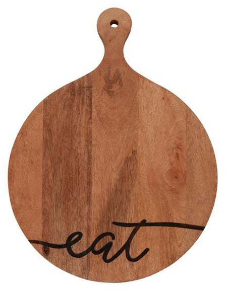 wood holder with wording Eat